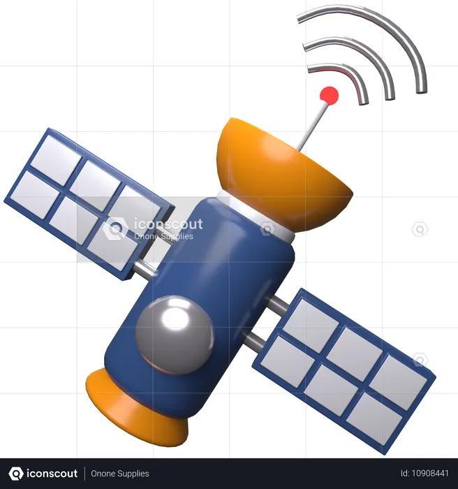 Satellite  3D Icon