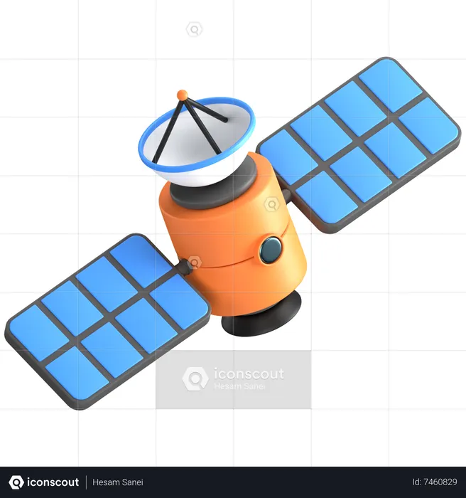 Satellite  3D Illustration