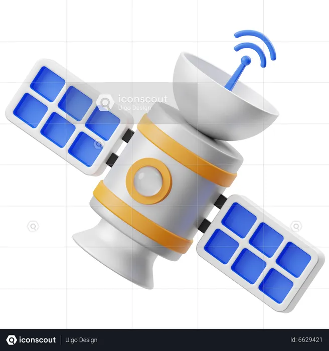 Satellite Antenna 3D Illustration Icon 9636784 PNG