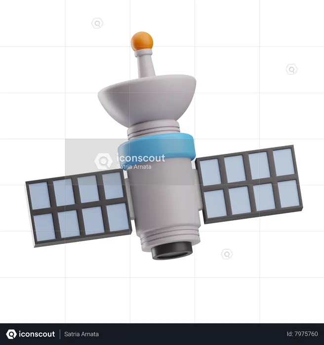 Satellite  3D Icon