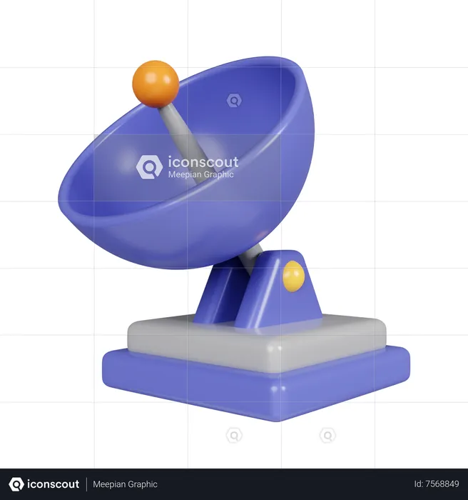 Satellite Dish  3D Icon