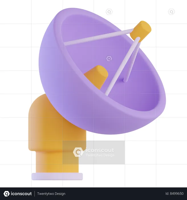 Satellite Dish  3D Icon