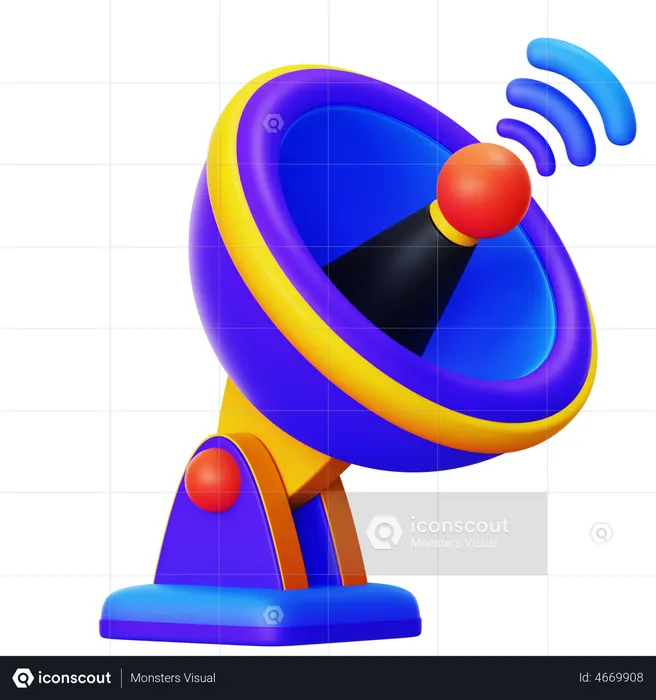 Satellite Dish  3D Icon