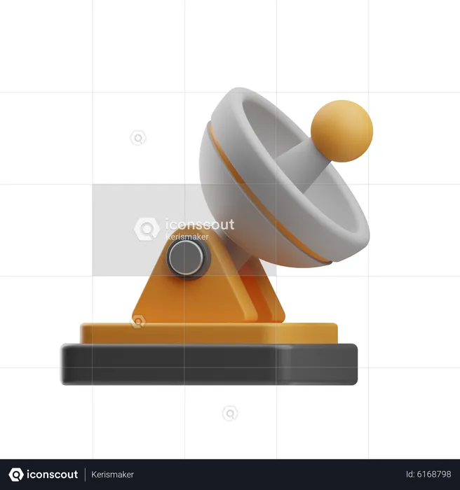 Satellite dish  3D Icon