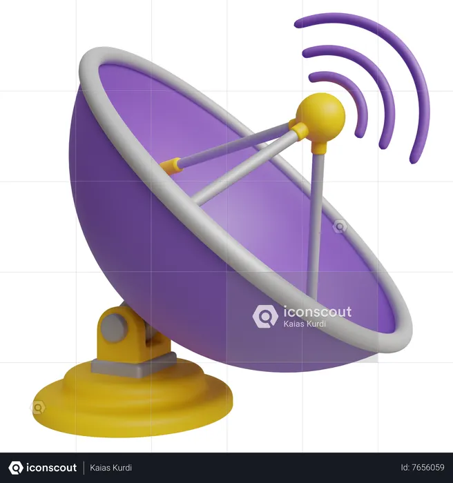 Satellite Dish  3D Icon