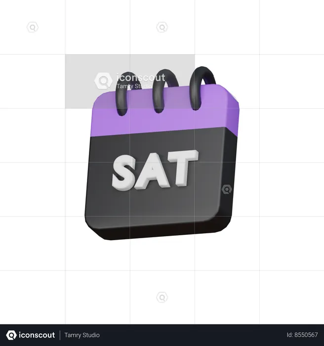 Saturday  3D Icon