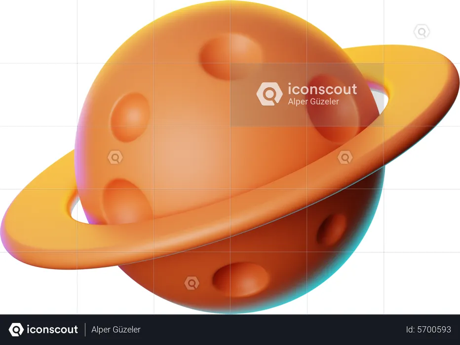 Saturn  3D Icon