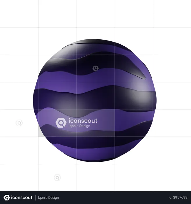 Saturn planet  3D Icon
