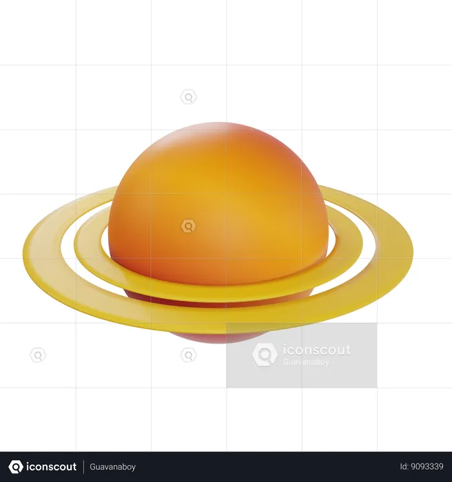 Saturn Rings  3D Icon
