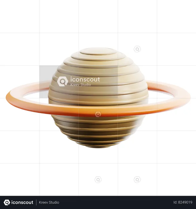 Saturne  3D Icon