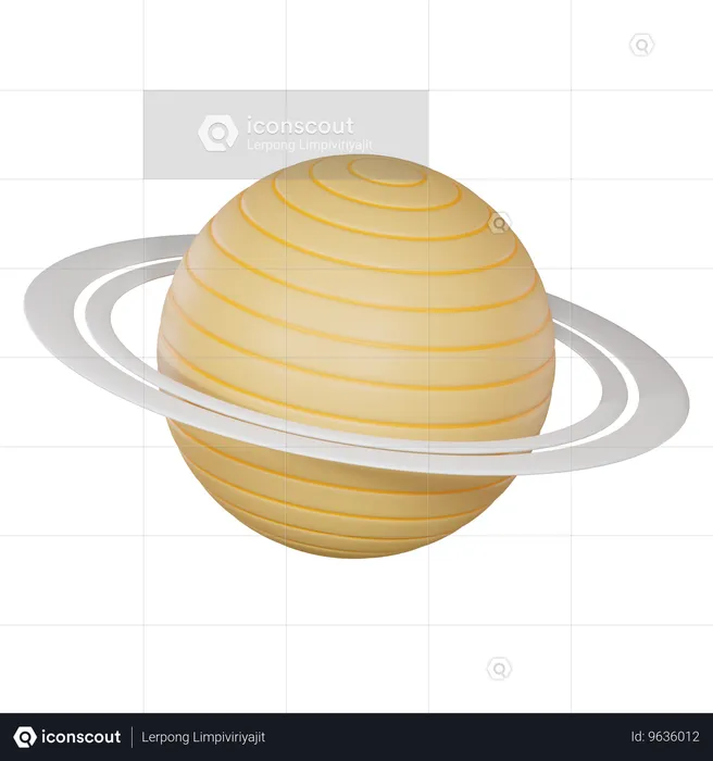 Saturne  3D Icon