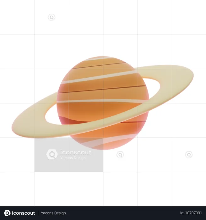 Saturne  3D Icon