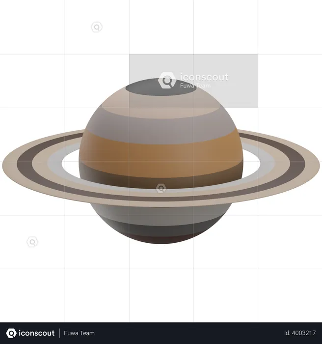 Saturne  3D Illustration