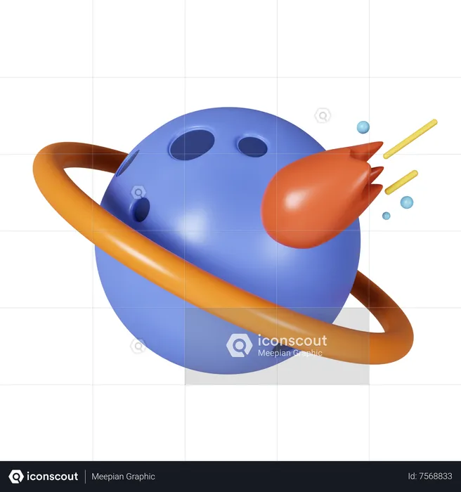 Saturne  3D Icon