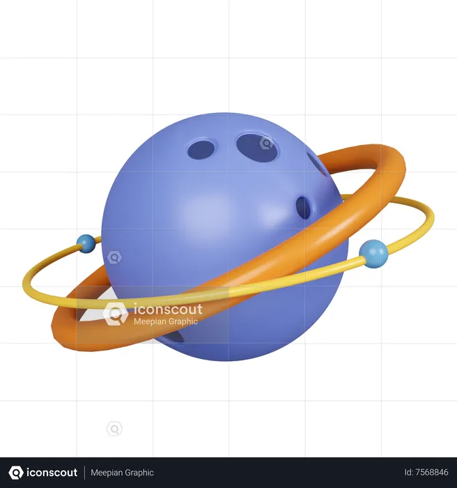 Saturne  3D Icon