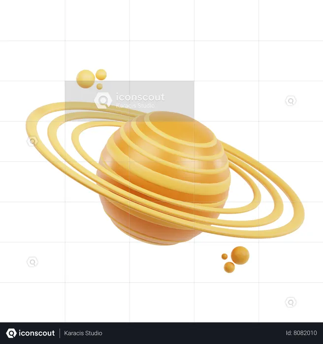 Saturne  3D Icon