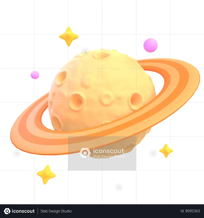 Saturno  3D Icon