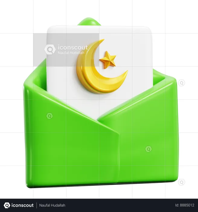Saudação do Ramadã  3D Icon