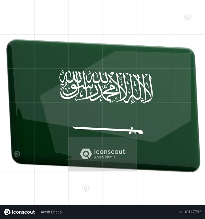 Saudi arabia Flag 3D Icon