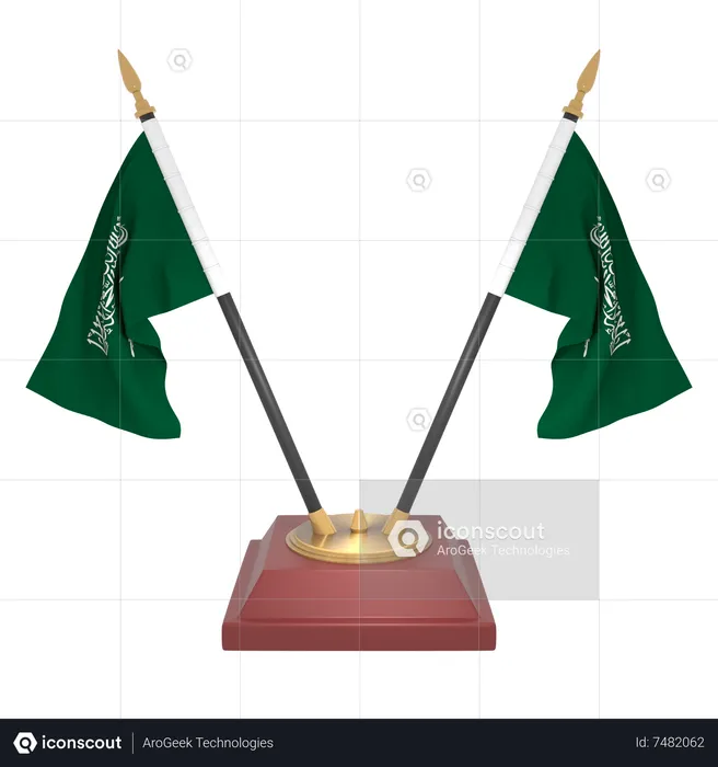 Saudi arabia Flag 3D Icon