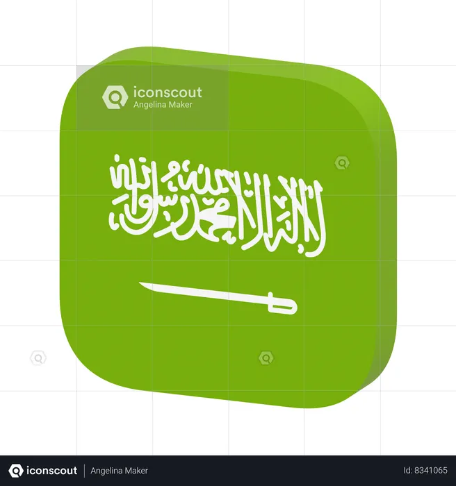 Saudi Arabia Flag Flag 3D Icon
