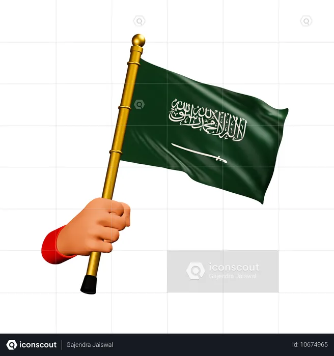 Saudi Arabia Flag Flag 3D Icon