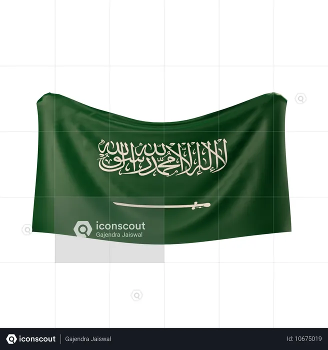 Saudi Arabia Flag Flag 3D Icon