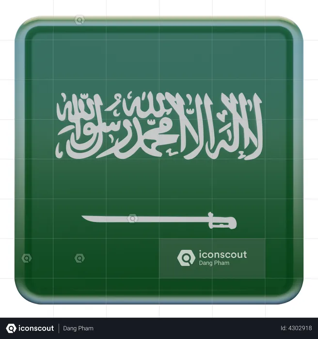 Saudi Arabia Flag Flag 3D Illustration