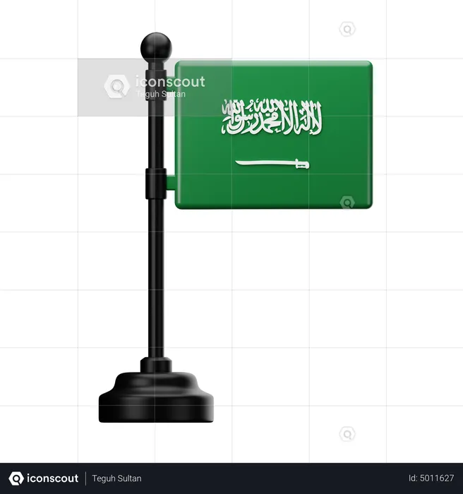 Saudi Arabia Flag Flag 3D Icon