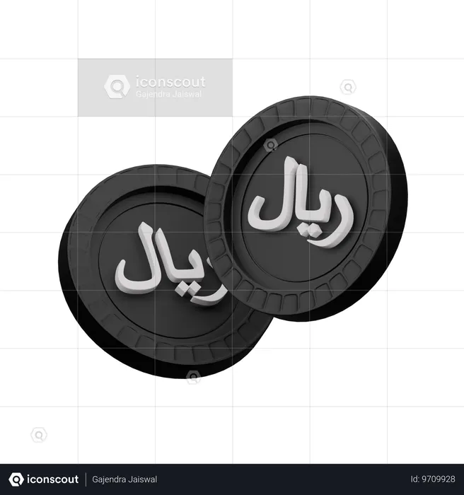 Saudi-Rial  3D Icon