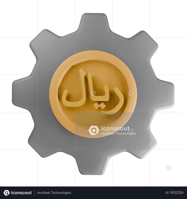 Saudi riyal  3D Icon