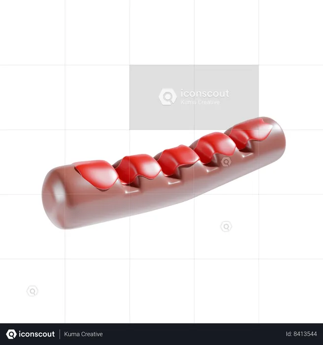 Sausage  3D Icon