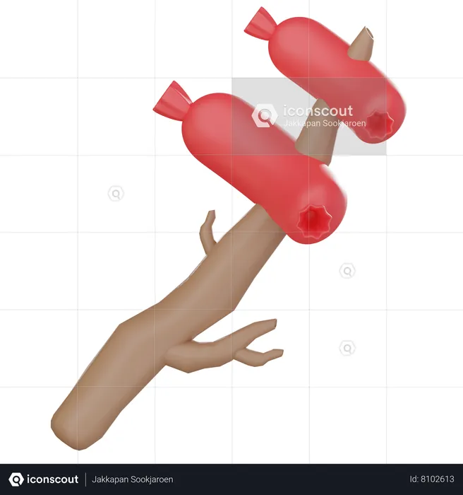 Sausage  3D Icon