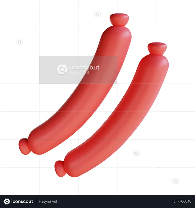 Sausage  3D Icon