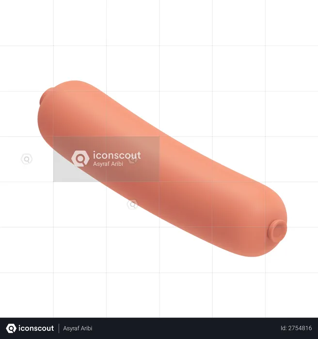 Sausage  3D Illustration