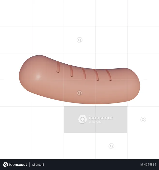 Sausage  3D Illustration