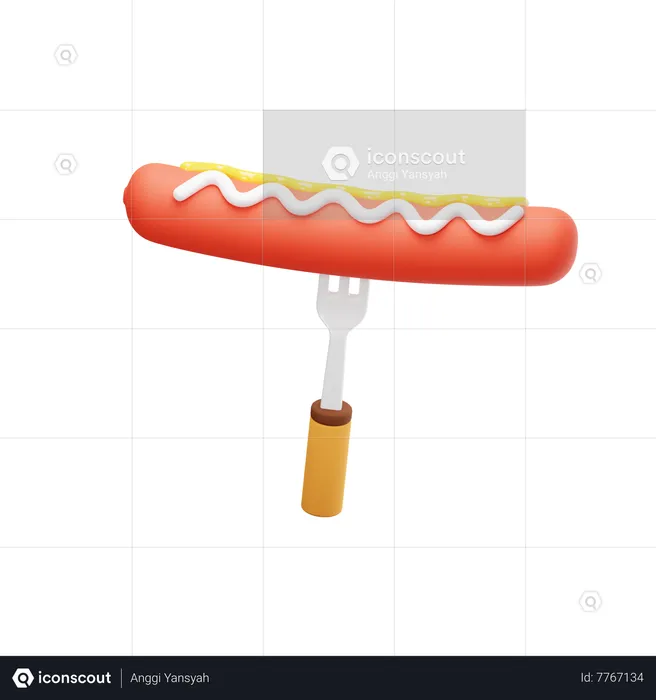 Sausage  3D Icon