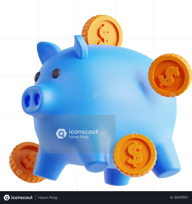 Économie  3D Icon