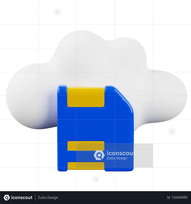 Sauvegarde dans le cloud  3D Icon