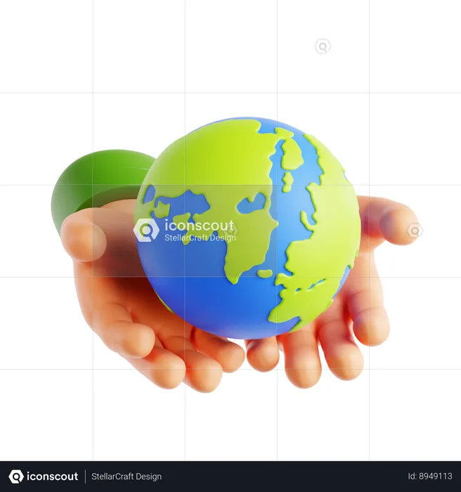 Sauver la Terre  3D Icon