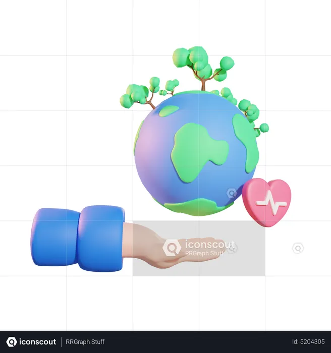 Sauver la Terre  3D Icon