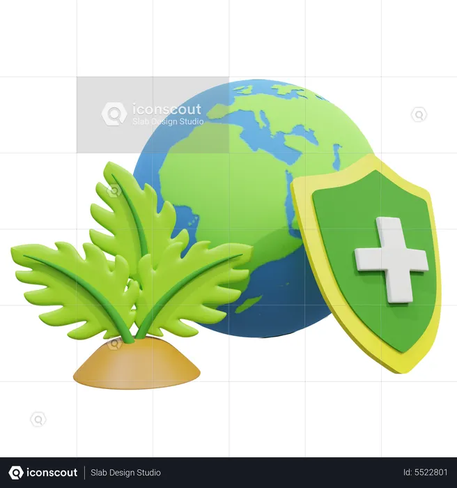 Sauver la Terre  3D Icon