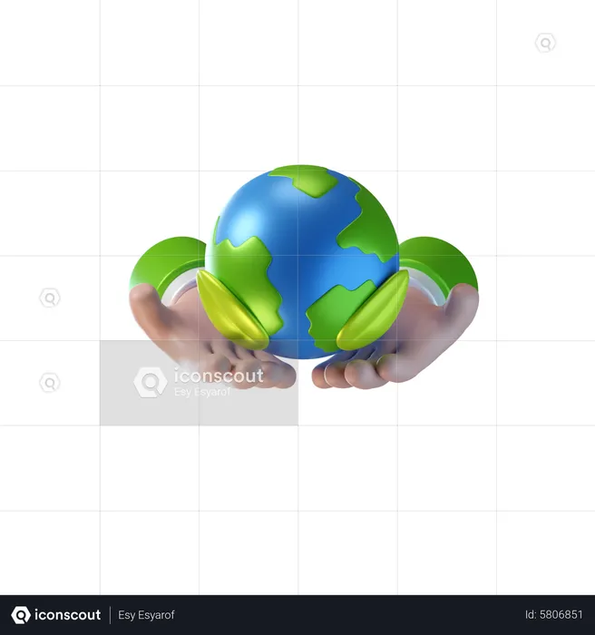 Sauver la Terre  3D Icon