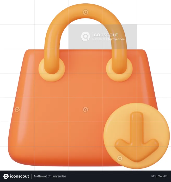 Save Bag  3D Icon