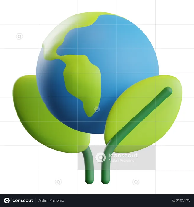 Premium Save Earth 3D Illustration download in PNG, OBJ or Blend format