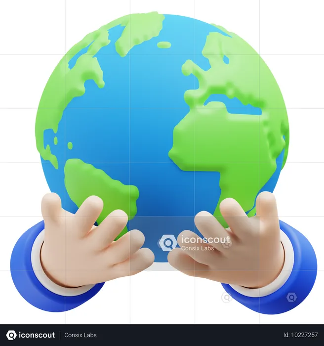 Save Earth  3D Icon