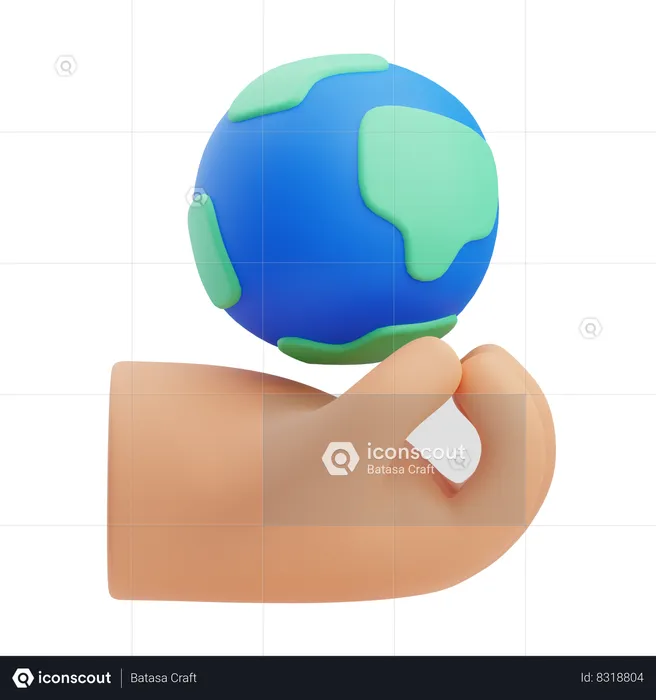 Save Earth  3D Icon