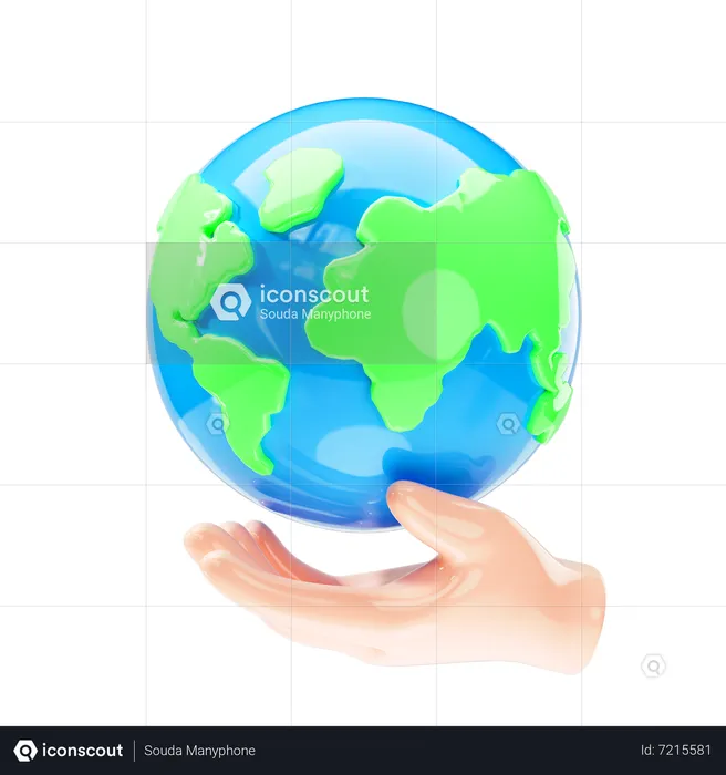 Save Earth  3D Icon