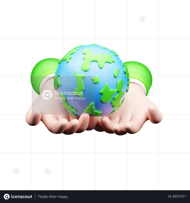 Save Earth  3D Icon