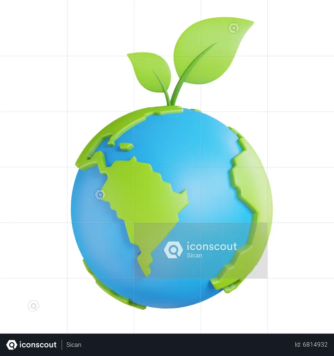 Save earth 3D Icon download in PNG, OBJ or Blend format